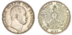 Allemagne - Prussie - Guillaume - Vereinsthaler 1867 A (Berlin)