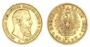 Allemagne - Prussie - Frédéric III - 20 marks 1888 A (Berlin)