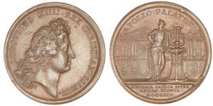 Louis XIV - Médaille le roi protecteur de l'académie française 1672