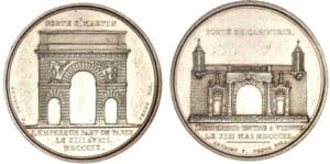 Napoléon 1er - Médaille du départ de Paris et l'entrée à Vienne 1809