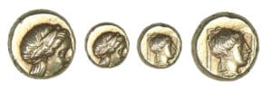 ASIE MINEURE - Lesbos - Mytiléne - 1/6 de statère d'électrum (450-330 av. J.-C.)