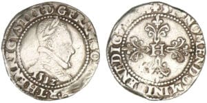 Henri III - Franc au col plat 1582 L (Bayonne)