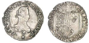Navarre - Henri III de Navarre, II de Béarn - Franc 1582 (Saint-Palais)