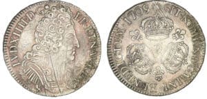Louis XIV - Ecu aux trois couronnes 1709 9 (Rennes) Louis XIV - Ecu aux trois couronnes 1709 9 (Rennes)