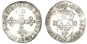 Louis XIV - Quart d'écu 1646 I (Limoges)