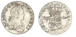 Louis XV - XX sols de France et de Navarre 1720 D (Lyon) Louis XV - XX sols de France et de Navarre 1720 D (Lyon)