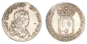 Louis XV - Tiers d'écu de France 1720 W (Lille) Louis XV - Tiers d'écu de France 1720 W (Lille)