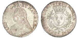 Louis XV - Ecu aux branches d'olivier 1726 P (Dijon) Louis XV - Ecu aux branches d'olivier 1726 P (Dijon)