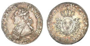 Louis XVI - Cinquième d'écu au buste habillé 1787 R (Orléans) Louis XVI - Cinquième d'écu au buste habillé 1787 R (Orléans)