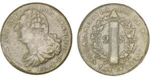 2 sols au faisceau de type FRANCOIS 1792 D (Lyon) 2 sols au faisceau de type FRANCOIS 1792 D (Lyon)