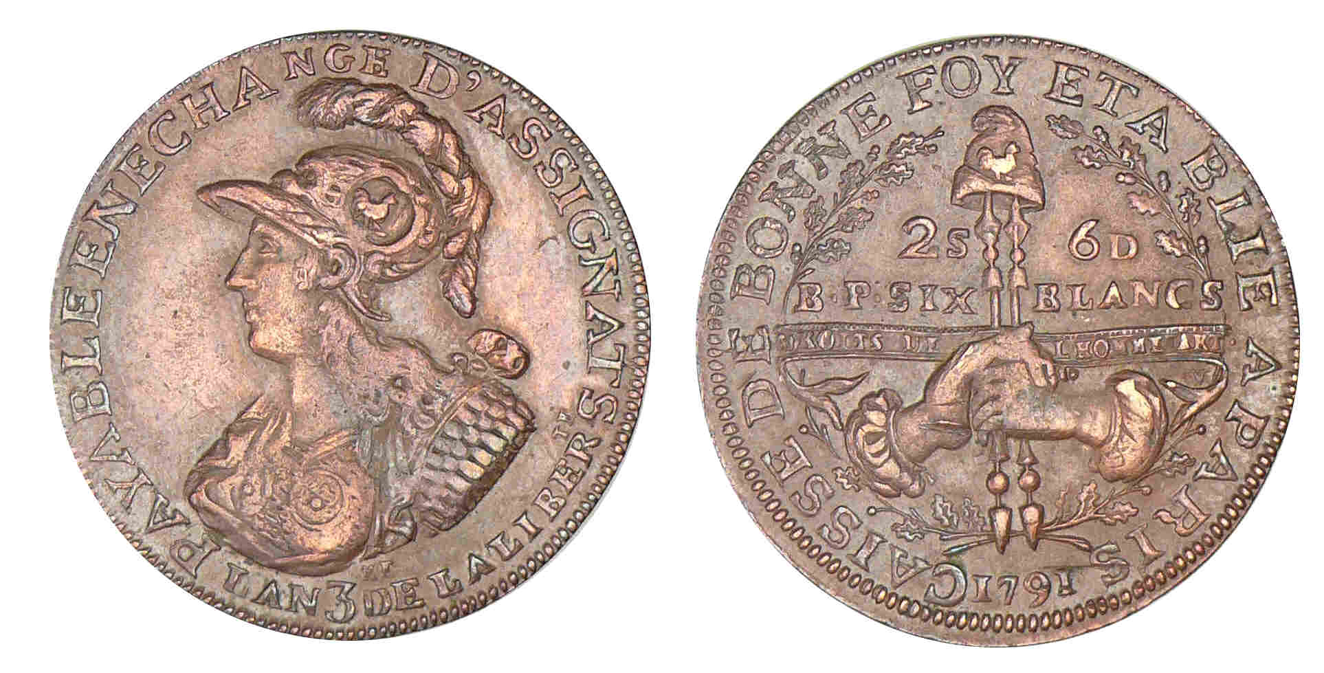 2 SOLS 6 DENIERS de Montagny - 1791 2 SOLS 6 DENIERS de Montagny - 1791