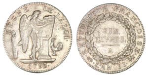 Convention - Ecu de 6 livres FRANCOISE 1793 A (Paris) Convention - Ecu de 6 livres FRANCOISE 1793 A (Paris)