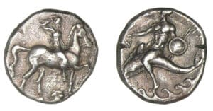 CALABRE - Tarente - Taras - Didrachme (380-345 av. J.-C.)