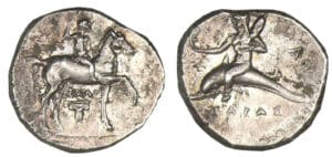 CALABRE - Tarente - Taras - Didrachme (281-272 av. J.-C.)
