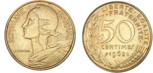 50 centimes Lagriffoul 1962, 4 plis 50 centimes Lagriffoul 1962, 4 plis