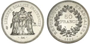 50 francs Hercule 1980 50 francs Hercule 1980