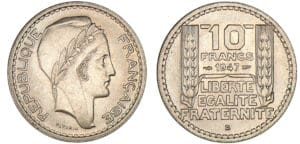 10 francs Turin à la petite tête 1947 B