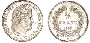1/4 de franc Louis-Philippe Ier 1833 K (Bordeaux)