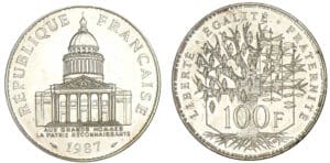 100 francs Panthéon 1987 100 francs Panthéon 1987