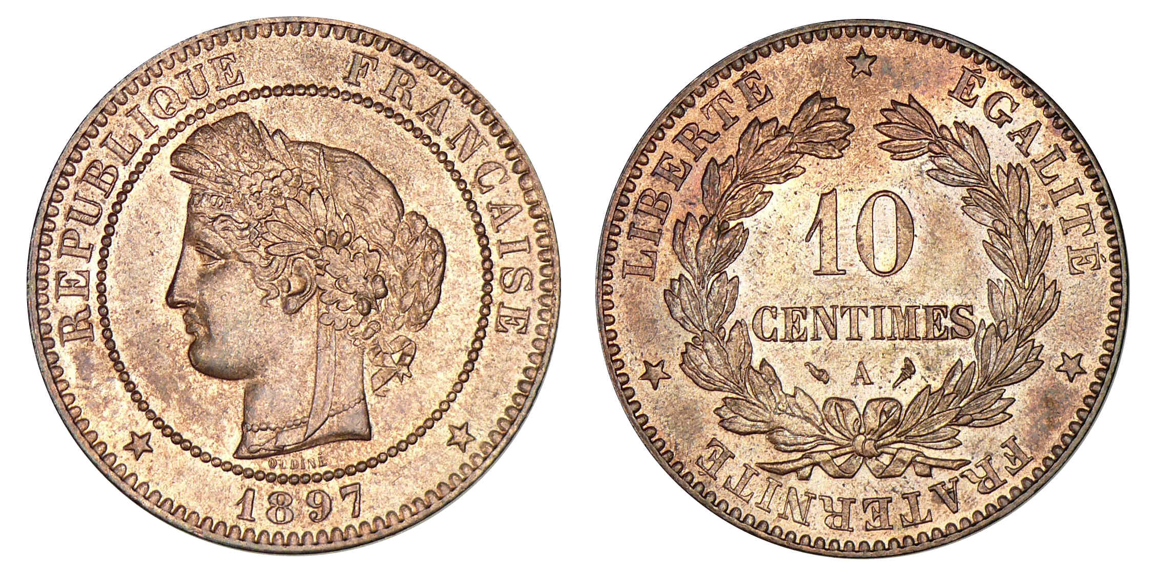 10 centimes Cérès 1897 A (Paris) 10 centimes Cérès 1897 A (Paris)