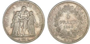 5 francs Hercule 1848 K (Bordeaux) 5 francs Hercule 1848 K (Bordeaux)