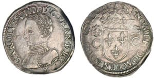 Charles IX - Teston - 2ème type - 1563 M (Toulouse)