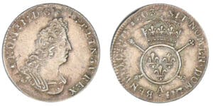 Louis XIV - Douzième d'écu aux insignes - 1703 A (Paris) Louis XIV - Douzième d'écu aux insignes - 1703 A (Paris)
