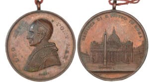Médaille de Léon XIII en bronze Médaille de Léon XIII en bronze
