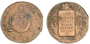 Sol aux balances - An II - 1793 AA (Metz)