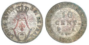 Louis XVIII - 10 centimes 1818 (Guyane) Louis XVIII - 10 centimes 1818 (Guyane)