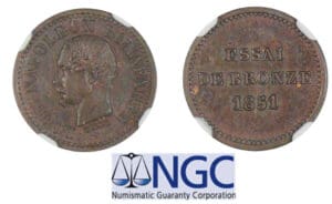 20 centimes Napoléon III - 1851 - Essai 20 centimes Napoléon III - 1851 - Essai