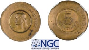 5 centimes 1909 - Essai de Rude 5 centimes 1909 - Essai de Rude