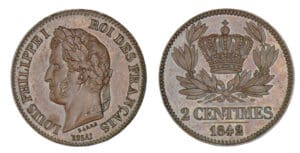 2 centimes Louis-Philippe 1842 - Essai