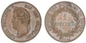 1 décime Louis-Philippe 1840 - Essai