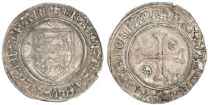 Seigneurie du Béarn - François de Phébus - Blanc d'argent Seigneurie du Béarn - François de Phébus - Blanc d'argent