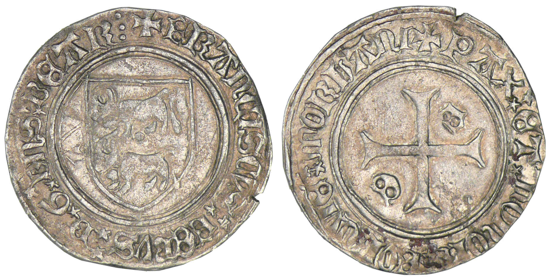 Seigneurie du Béarn - François de Phébus - Blanc d'argent Seigneurie du Béarn - François de Phébus - Blanc d'argent