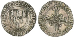 Bretagne - François II - Blanc d'argent à l'écu (Rennes) Bretagne - François II - Blanc d'argent à l'écu (Rennes)