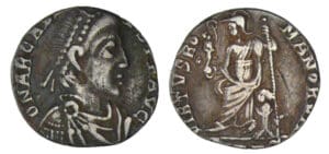 Arcadius - Silique (395-400, Milan) - La Victoire assise