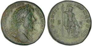Marc Aurèle - Sesterce (164, Rome) - Mars