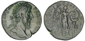 Lucius Vérus - Sesterce (166, Rome) - La Victoire
