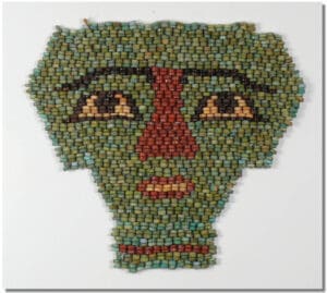 Egyptien - Masque en perles - VIIème-IVème siècle av. J.-C.