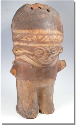 Pérou - Dans le style de la civilisation Chancay - Poupée en terre cuite