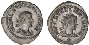 Vaballath et Aurélien - Antoninien (270-272, Antioche)