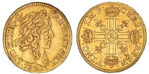 Louis XIII - Demi-louis d'or - 1641 A (Paris) Louis XIII - Demi-louis d'or - 1641 A (Paris)