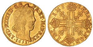 Louis XIV - Louis d'or à la mèche longue - 1652 (rat) (Arras) Louis XIV - Louis d'or à la mèche longue - 1652 (rat) (Arras)