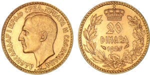 Yougoslavie - Alexandre 1er - 20 dinara 1925 Yougoslavie - Alexandre 1er - 20 dinara 1925