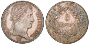5 francs Napoléon revers empire 1812 L (Bayonne) 5 francs Napoléon revers empire 1812 L (Bayonne)