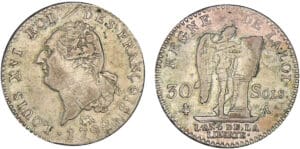 30 sols type FRANCOIS 1792 A (Paris)