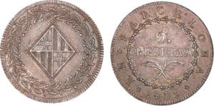 Espagne - Joseph Napoléon - 20 reales 1809 (Barcelone) Espagne - Joseph Napoléon - 20 reales 1809 (Barcelone)