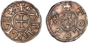 Charles II le Chauve - Denier (Toulouse) Charles II le Chauve - Denier (Toulouse)